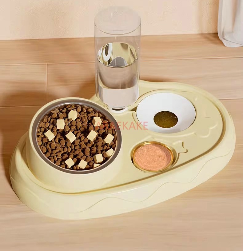 Pet Supplies Dog Food - Mangkuk Kucing, Mangkuk Ganda, Mangkuk Makanan
