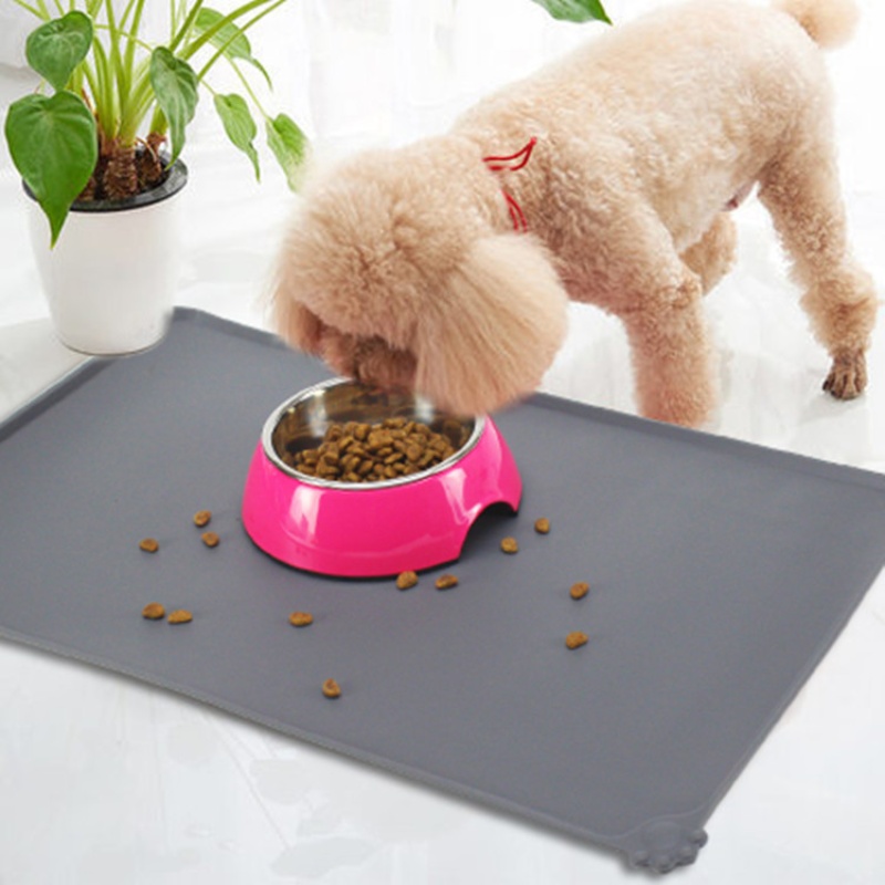 Pet Supplies Dog Food - Alas Makan Hewan Peliharaan Silikon Tahan