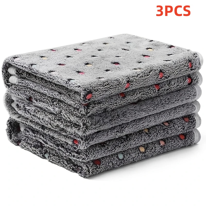 Pet Supplies Dog Food - 3 Buah Selimut Hewan Peliharaan Berbulu