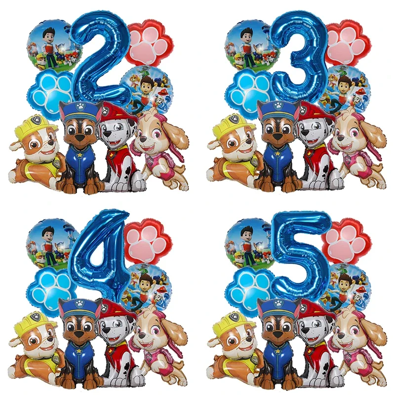 Pet Supplies In - 9pcs Balon Foil Kartun Paw Patrol,