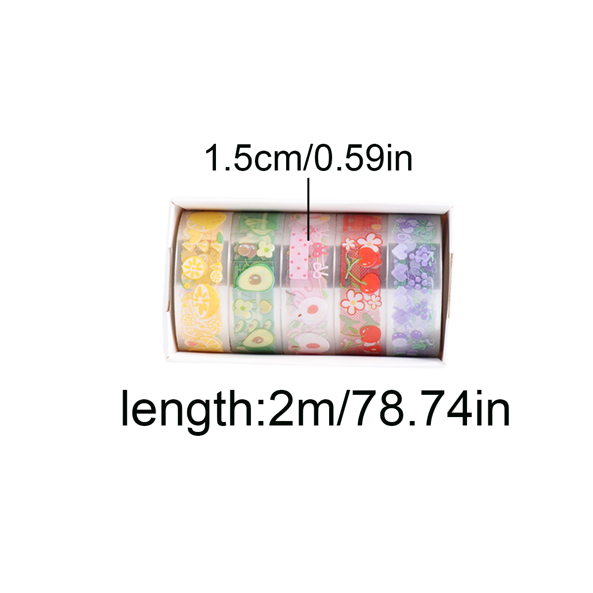 5 Gulungan Set Selotip Washi P - Pet Supplies In ulasan dan harga