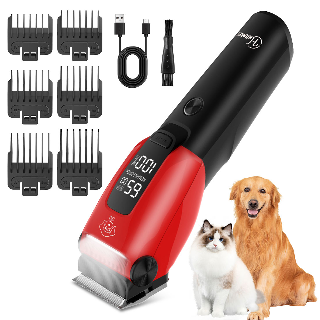 Hatteker Alat Cukur Bulu Hewan - Dog Grooming Clippers ulasan dan harga
