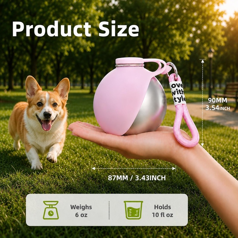 Botol Air Anjing Stainless Ste - Pet Supplies Dog Food ulasan dan harga