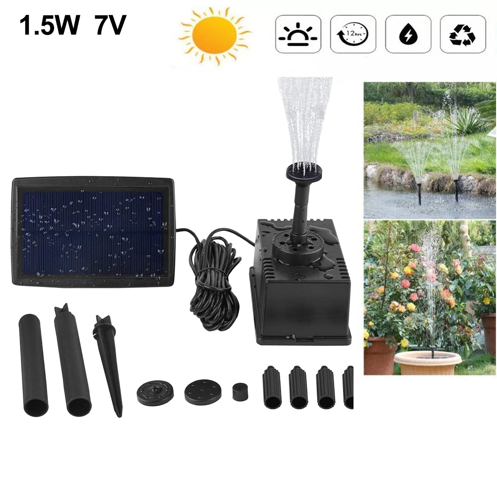 Pompa Air Mancur Tenaga Surya  - Fish Tank Filter Pump ulasan dan harga