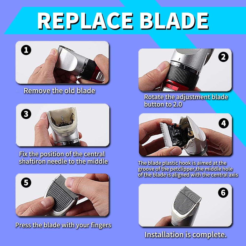 2/3 Buah Pisau Pengganti Peraw - Dog Grooming Clippers ulasan dan harga